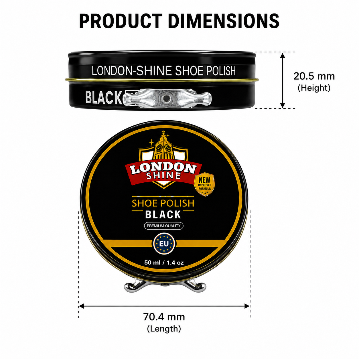 WAX SHOE POLISH 50ml – BLACK