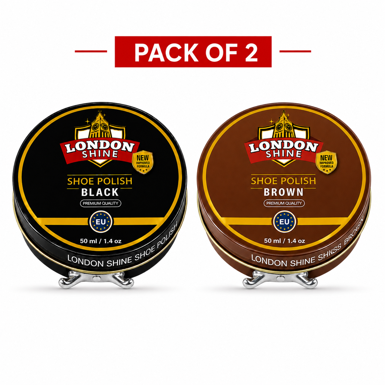Black Wax Shoe Polish / Brown Wax Shoe Polish