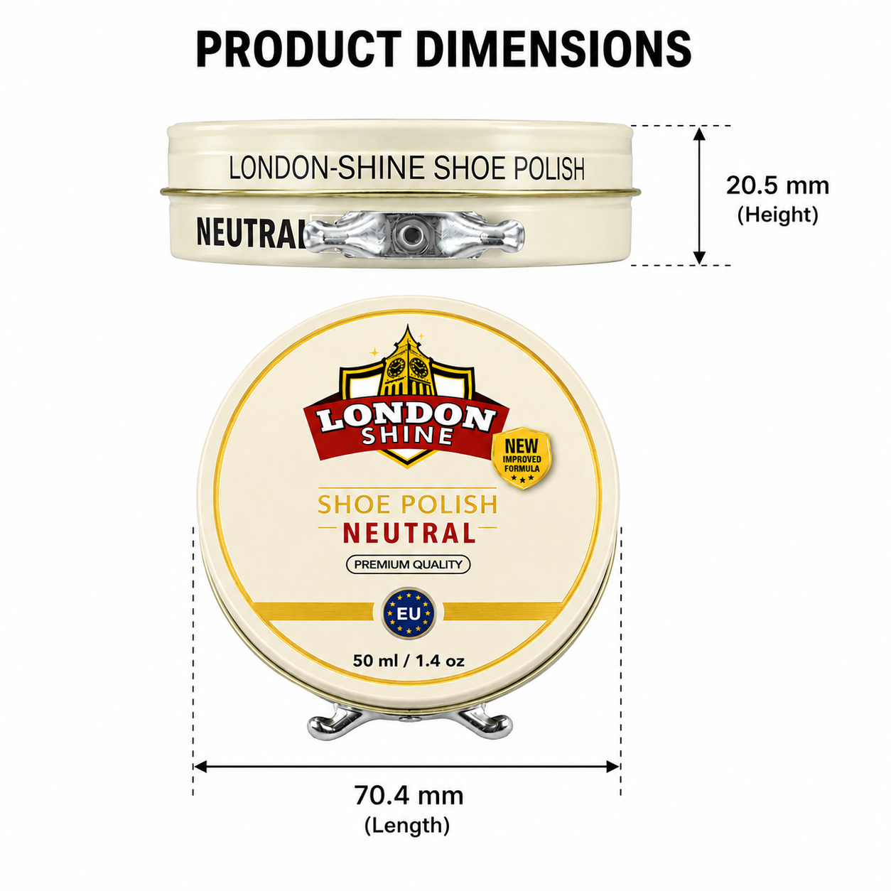 WAX SHOE POLISH 50ML – NEUTRAL