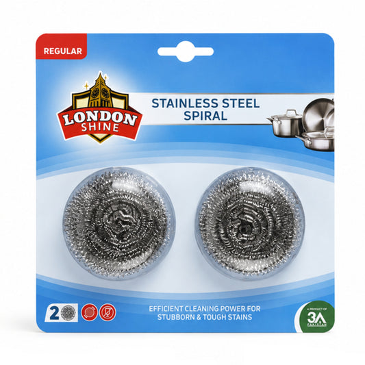 STAINLESS STEEL SPIRAL (REGULAR) BLISTER PACK 2PCS