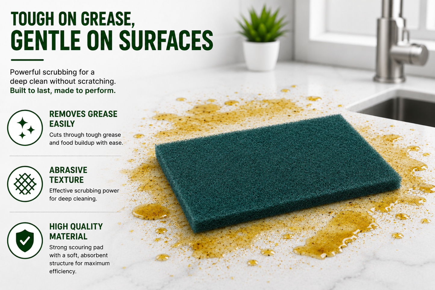SCOURING PADS (REGULAR) 5 IN 1