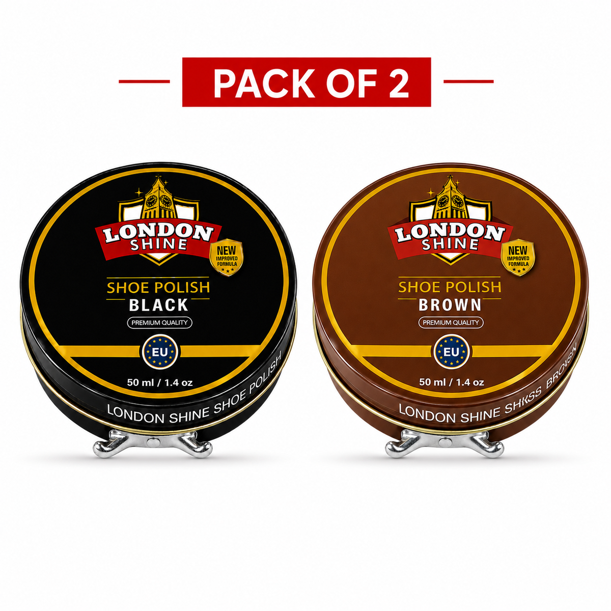 Black Wax Shoe Polish / Brown Wax Shoe Polish