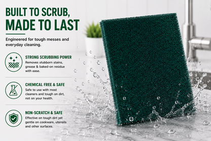 SCOURING PADS (LARGE) 3 IN 1