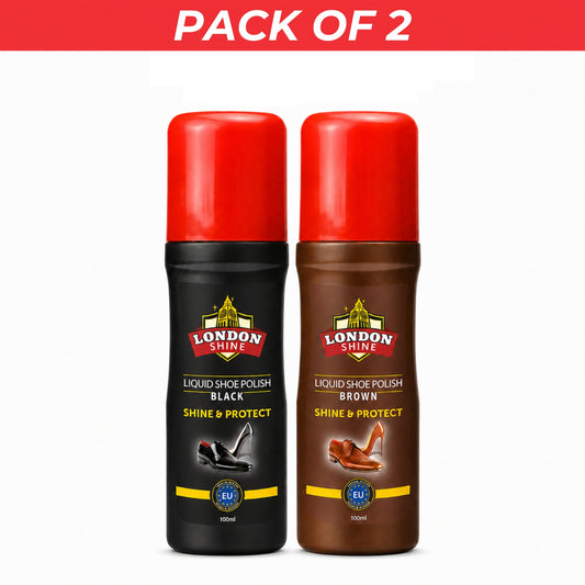 Black Liquid Shoe Polish / Brown Liquid Shoe Polish