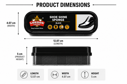 SHOE SHINE SPONGE BLACK (MINI)
