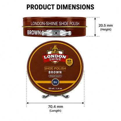 WAX SHOE POLISH 50ML – BROWN