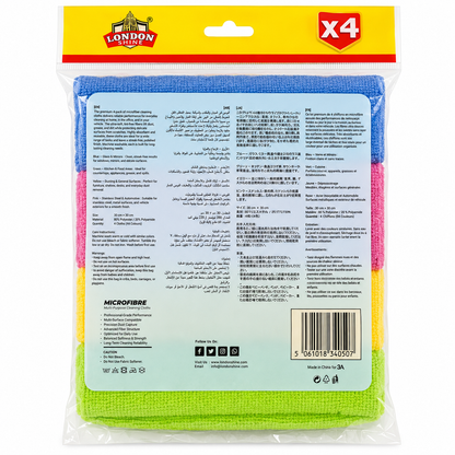 Microfibre Cloths (4 Pack)