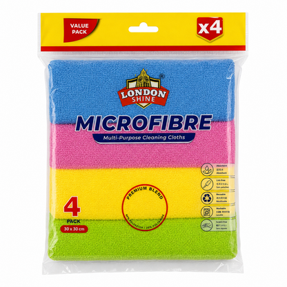 Microfibre Cloths (4 Pack)
