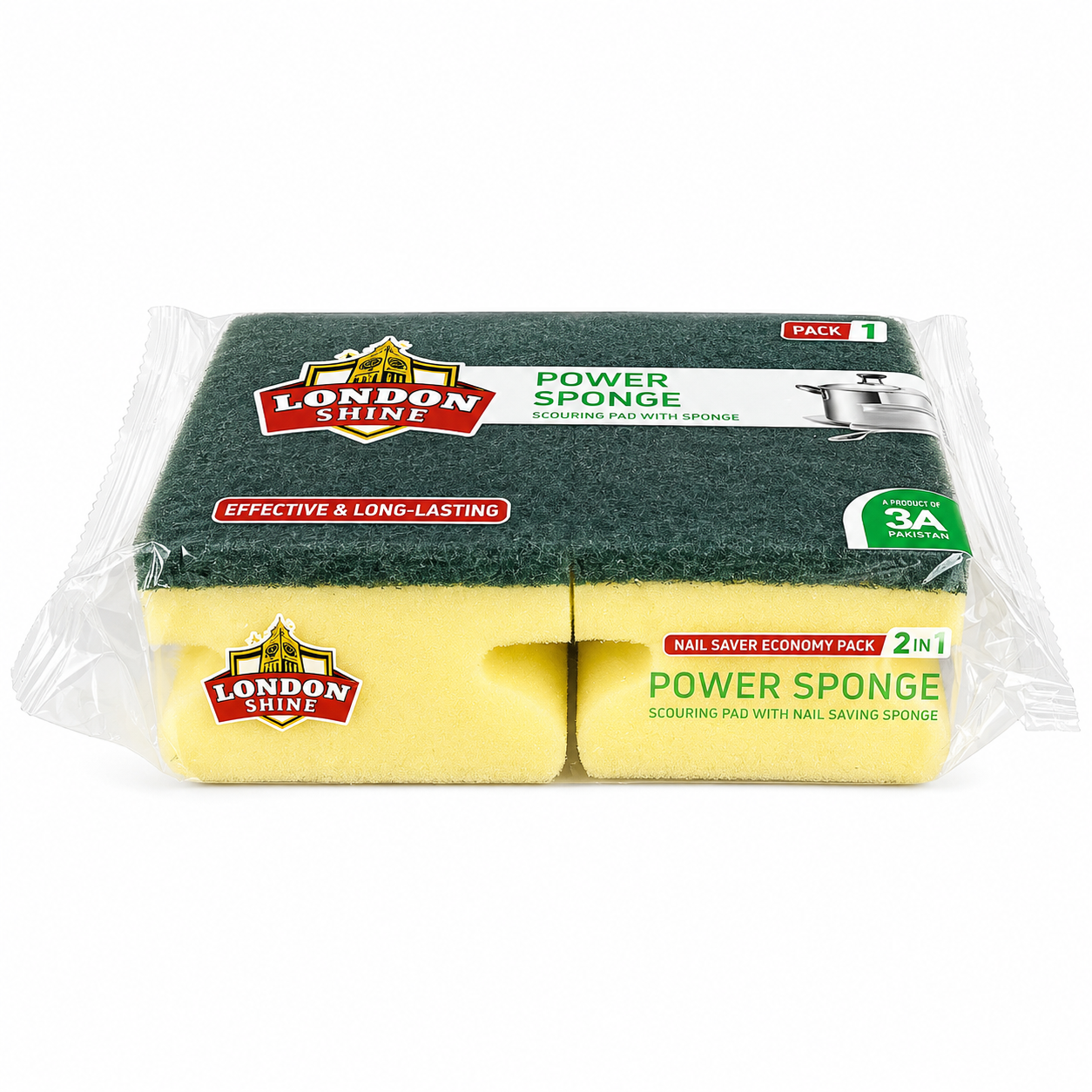 POWER SPONGE (NAIL SAVER) 2 IN 1