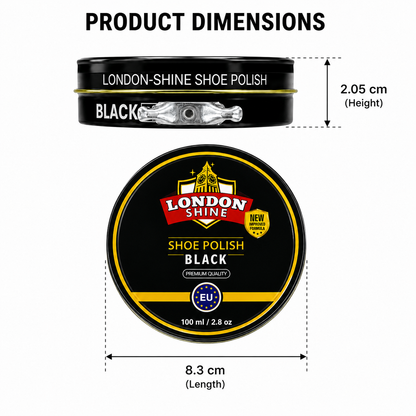 WAX SHOE POLISH 100ml - BLACK